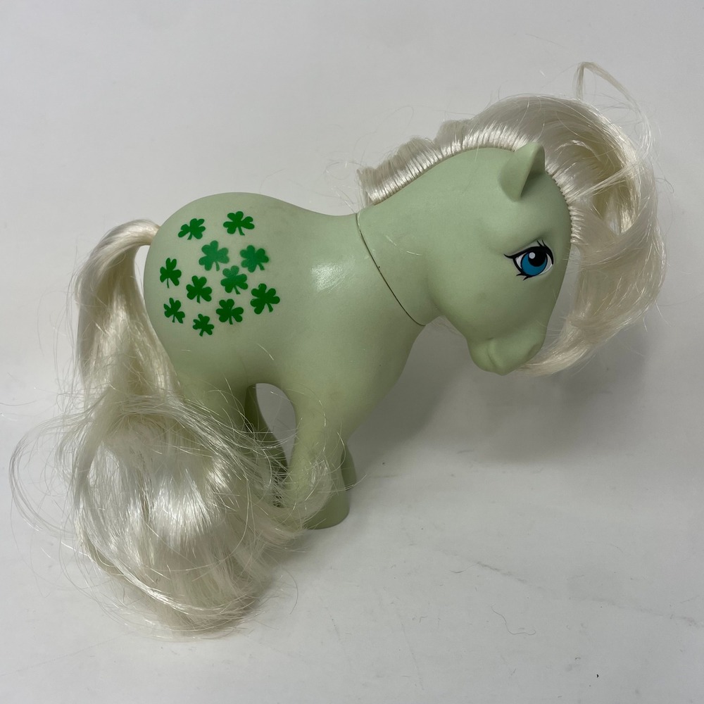 Vintage My Little Pony G1 Minty 1982 Hasbro Hong Kong Green Shamrock Cutie Mark